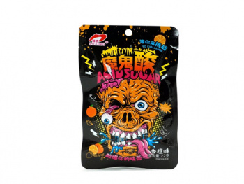 Конфета арт. 101685/79786 Кислая "Зомби" Апельсин 20 г в пак. 20 шт. в кор.#'*