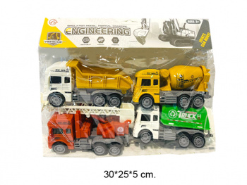 Набор машин арт. 363-1 Городские спецслужбы 4 шт. в пак.• Набор машин арт. 363-1 Городские спецслужбы 4 шт. в пак.•