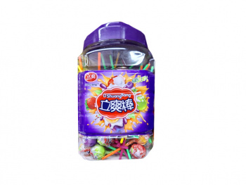 Конфета арт. 221018 Карамель на палочке вкусы микс 100 шт. в пласт. банке*