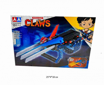 Конструктор арт. 7655 Наруч с ножами "Когти" 245 дет. в кор.•