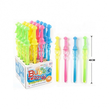 Пузыри мыльные арт. 1092A С раздвижной палочкой 45 см цвета микс (16 шт.) шоубокс•