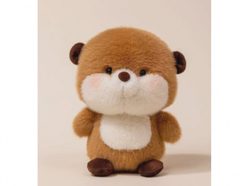 им Бобер арт. YE250909-1-4/251025-2 Коричневый розовые щечки 16 см в пак.)