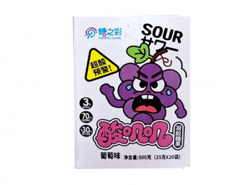 Мармелад арт. 891113-4/891106 "Виноград" кислый 25 г в пак. 20 шт. в кор.*'