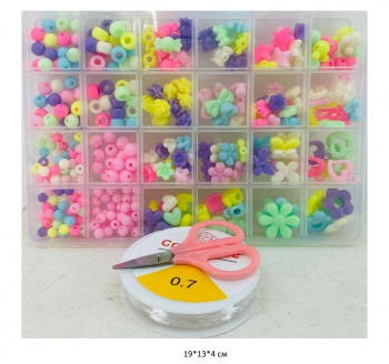 Набор для плетения арт. T028-5 Бусины с аксессуарами в кор.~ Набор для плетения арт. T028-5 Бусины с аксессуарами в кор.~