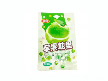 Конфета арт. 080699-2 Жевательные бобы "Яблоко" 30 г 20 шт. упаковка,'*