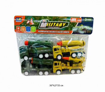 Набор машин арт. 887-1E Военная техника 4 шт. в пак.•