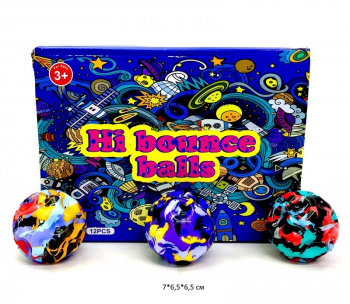 Антистресс арт. 35-2-805 Мяч "Метеорит" цвета микс (12 шт.) шоубокс_