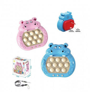 Игрушка арт. DD1808-666 "Залипательные пузырьки" Бегемот на бат. свет, звук в кор.)