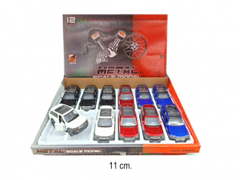 Модель металл. арт. 4341C Кроссовер с люком в ассортименте свет, звук (12 шт.) шоубокс=