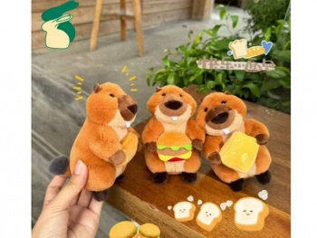 им Бобер арт. 24109-209 Брелок с едой 14 см в пак.