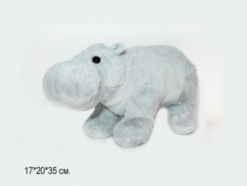 им Бегемот арт. 209190 Серый стоит 20*35 см в пак. им Бегемот арт. 209190 Серый стоит 20*35 см в пак.