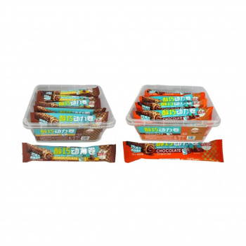 Печенье арт. 440667/440537 Трубочка с начинкой в темном шоколаде 23 г 20 шт. контейнер;/