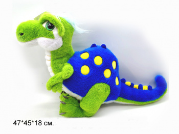 им Дракон арт. 789-11-45 Сине-зеленый с пятнышками 45 см в пак._ им Дракон арт. 789-11-45 Сине-зеленый с пятнышками 45 см в пак._