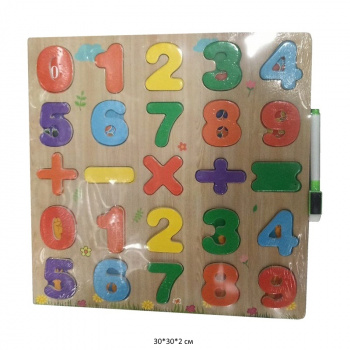 Деревянная игрушка арт. 5588-40 Цифры в пленке) Деревянная игрушка арт. 5588-40 Цифры в пленке)