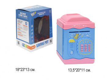 Сейф арт. 6660DSM Копилка в ассорт. в кор.