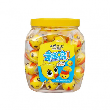 Конфета арт. 424892 Жевательная с жидким центром "Утка" 18 г 50 шт. в банке#