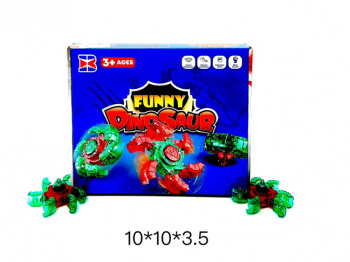 Трансформер арт. X028-39C Дино-волчок (12 шт.) шоубокс_