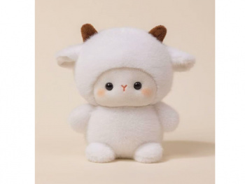 им Барашек арт. YE250909-1-2 Белый розовые щечки 16 см в пак.)