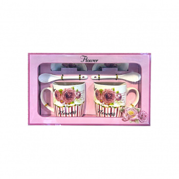 Подарочный набор арт. 1379-501 На двоих "Flower" 6 предметов в кор. Подарочный набор арт. 1379-501 На двоих "Flower" 6 предметов в кор.