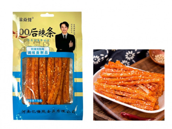 Соевое мясо арт. 926866-2 Острые двойные палочки с кунжутом 76 г 10 шт. голубая упаковка'