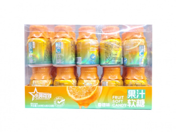 Конфета арт. 190745/190738-1 Жевательная "Апельсин" 16 г в банке 20 шт. в кор.*