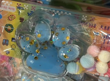 Антистресс арт. FG009 Лапка мальтоза прозрачная цвета микс с шариками в пак. (16 шт.) шоубокс_