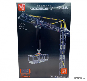 Конструктор арт. 17004 Кран башенный 1797 дет. в кор.• Конструктор арт. 17004 Кран башенный 1797 дет. в кор.•