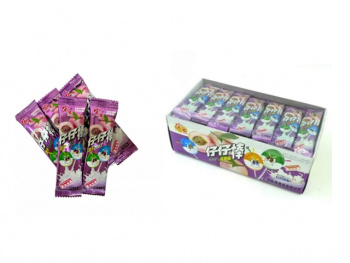 Конфета арт. 002138-8 Карамель на палочке "Персик со сливками" 320 г в фиолетовой кор.'