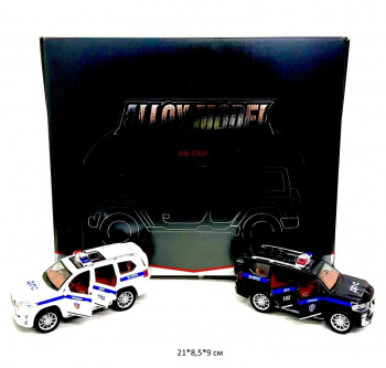 Модель металл. арт. 5524E Джип ДПС (8 шт.) шоубокс_ Модель металл. арт. 5524E Джип ДПС (8 шт.) шоубокс_