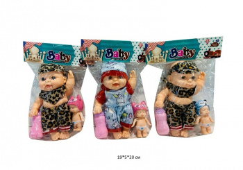 Пупс арт. 830 Маленький Набор 2 шт. с бутылочкой в пак.• Пупс арт. 830 Маленький Набор 2 шт. с бутылочкой в пак.•