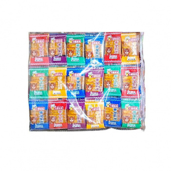 Соевое мясо арт. 901364 Мини пластинки вкусы микс 66 шт. 308 г упаковка с обезьяной*