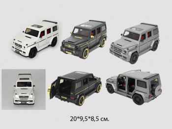 Модель металл. арт. M929Y Джип цвета микс (4 шт.) шоубокс**+•~_