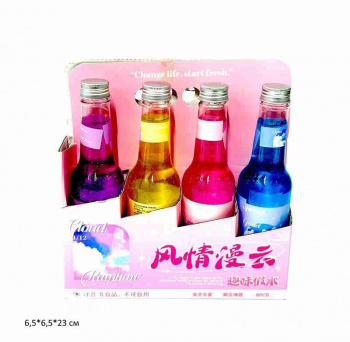 Лизун арт. LY-A128 Бутылочка "Радуга" цвета микс (8 шт.) в кор._