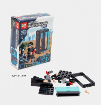 Конструктор арт. 5578-8 Полиция 25 дет. в кор.•