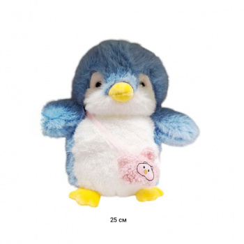 им Пингвин арт. УE250506-5-2 Голубой с сумочкой 25 см в пак.)