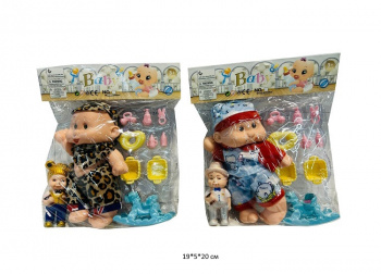 Пупс арт. 837 Маленький Набор 2 шт. с аксессуарами в пак.• Пупс арт. 837 Маленький Набор 2 шт. с аксессуарами в пак.•