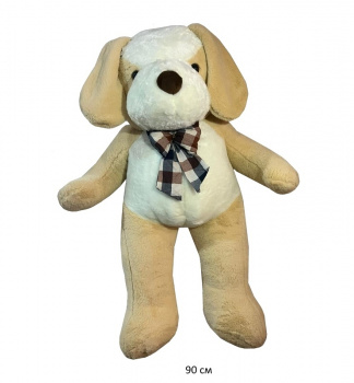 им Собака арт. 905-39-2 Бежевая с ленточкой 90 см в пак.)