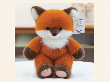 им Лиса арт. 209074 Рыжая с коричневыми лапками 22 см в пак.