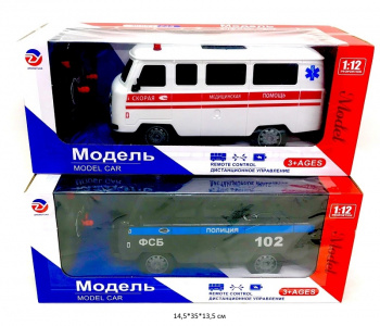 Машина на р/у арт. 377-2-805 Скорая, ФСБ в кор._•)