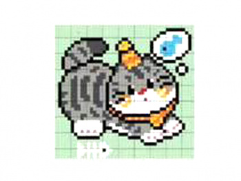 Мозаика арт. pd5-050-802 Из бусин Полосатый кот в колпаке в кор.