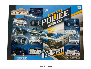 Набор машин арт. 660-122 Полиция 13 шт. в кор.•/48 шт./ Набор машин арт. 660-122 Полиция 13 шт. в кор.•/48 шт./