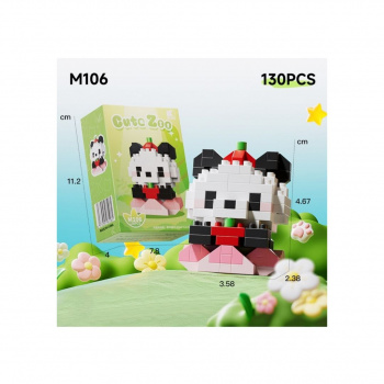 Конструктор арт. M106-802 Микро Панда 130 дет. в кор.