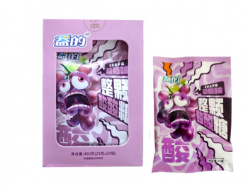 Конфета арт. 850806-1 Кислая "Виноград" 23 г 20 шт. в фиолетовой кор.*