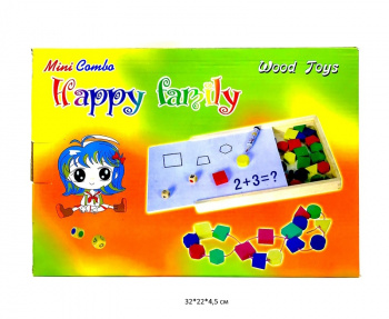 Деревянная игрушка арт. 93-84 Счет и геометрия в кор._ Деревянная игрушка арт. 93-84 Счет и геометрия в кор._