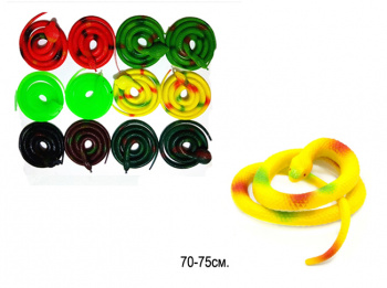 Игр. резин. арт. 579-8/SLL-76 Змея цвета микс 70-75 см в пак.•_ Игр. резин. арт. 579-8/SLL-76 Змея цвета микс 70-75 см в пак.•_