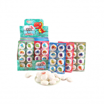 Маршмеллоу арт. 190202 С начинкой "Динозавр" 25 г на листе 20 шт. кор.