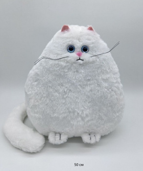 им Кошка арт. 05724-1-209 Пушистик капелька белый 50 см в пак.) им Кошка арт. 05724-1-209 Пушистик капелька белый 50 см в пак.)