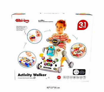 Каталка ходунки арт. 6044 Для малышей развивающая в кор._