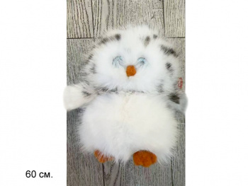 им Сова арт. 209060 Пушистый белый малыш 23 см в пак.