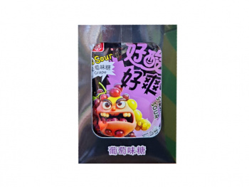 Конфета арт. 330598-4 "Виноград" кислая 20 шт. упаковка'#